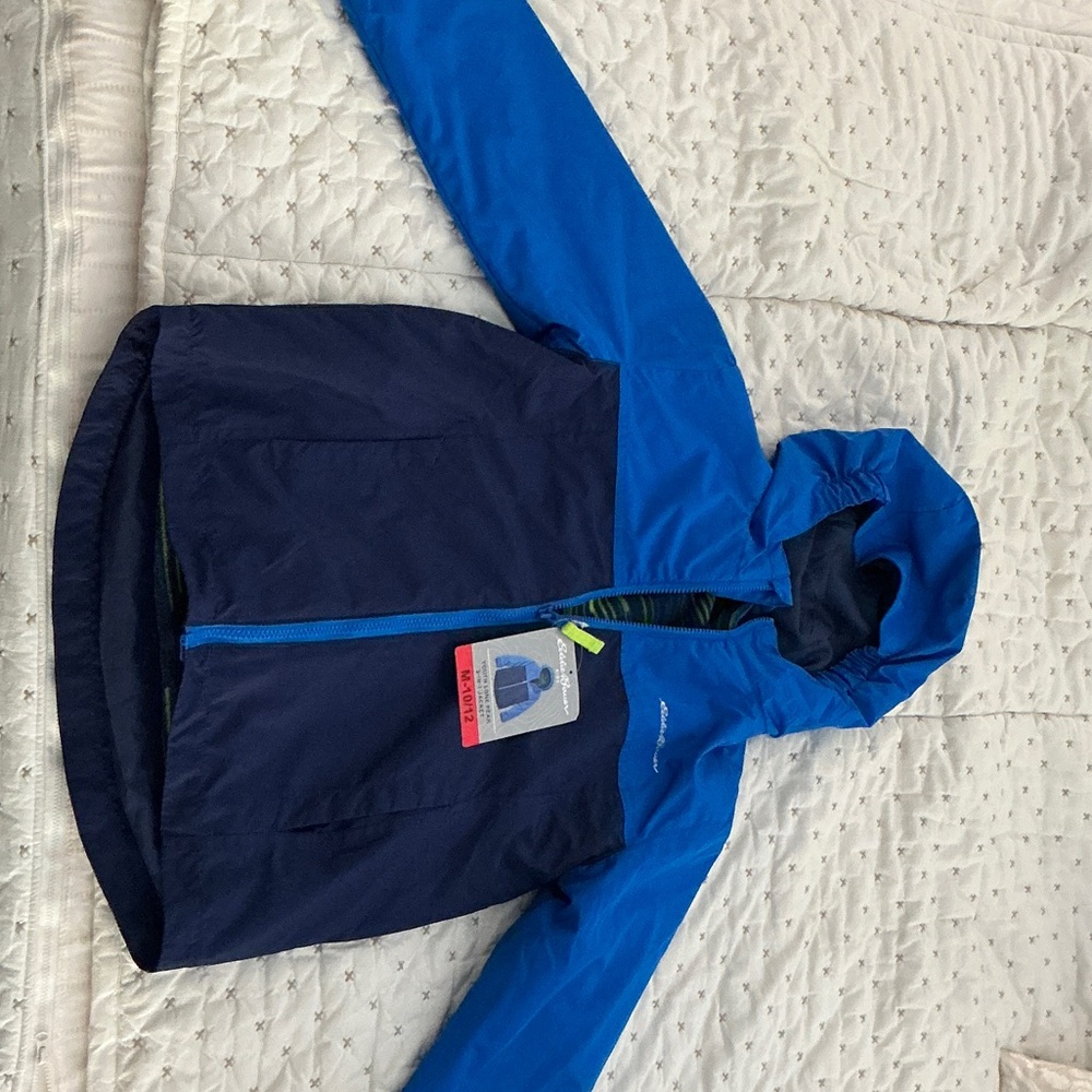 Eddie Bauer Kids' Two-Tone Blue Raincoat